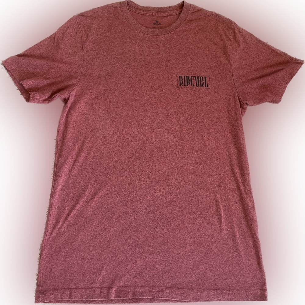 Rip Curl Graphic T-shirt Standard Fit Red/black Men’s Medium